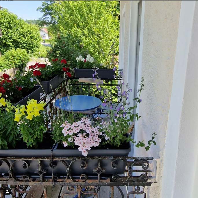 Ferienhaus mieten, sogar ein Extra Balkon